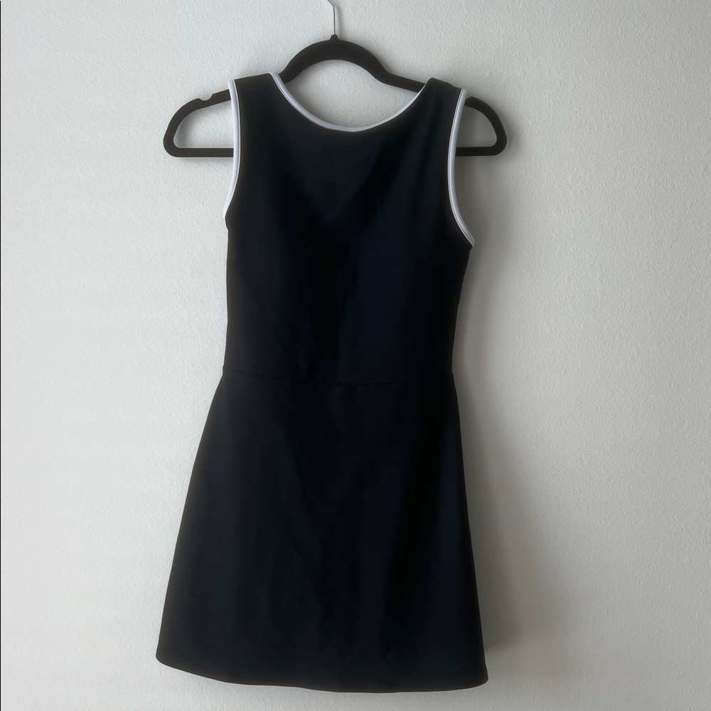 Fitness/Workout Black Sleeveless Mini Dress
